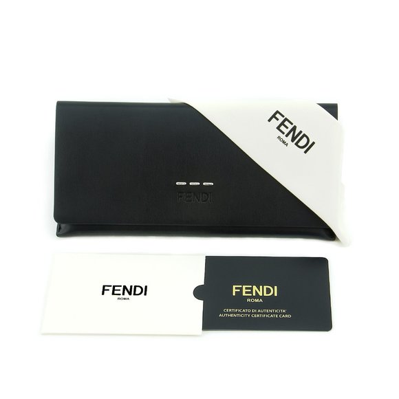 New Fendi Women Oversized Sunglasses FF-0374S-086-EQ Havana Brown  Rectangular - Picture 3 of 8